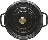 Staub Staub Ronde cocotte 24cm - zwart