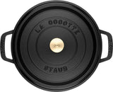 Staub Staub Ronde cocotte 28cm - zwart