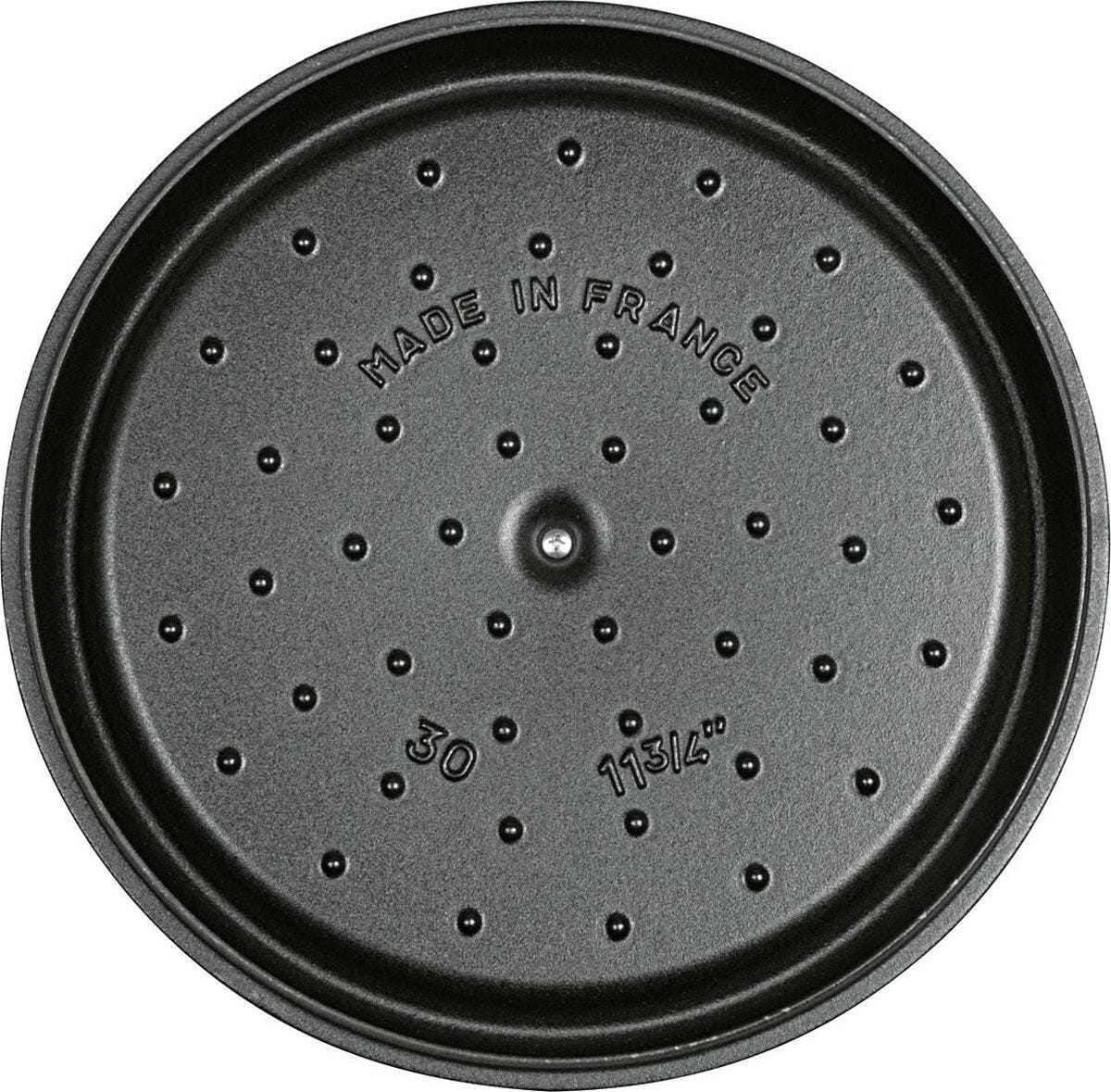 Staub Staub Ronde cocotte 30cm - zwart