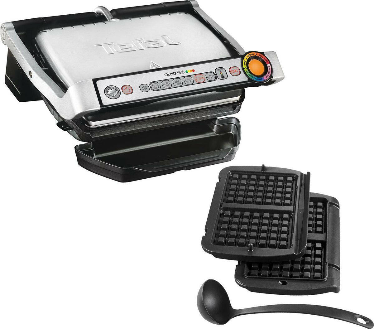 Tefal GC716D Optigrill+ met Wafel Accessoire.