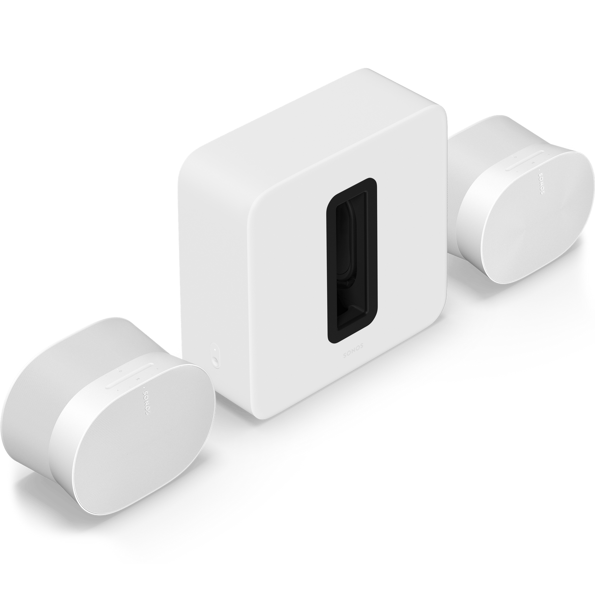 Sonos Sub 4 met 2x Era 300 Ultieme set Wit - Bundel
