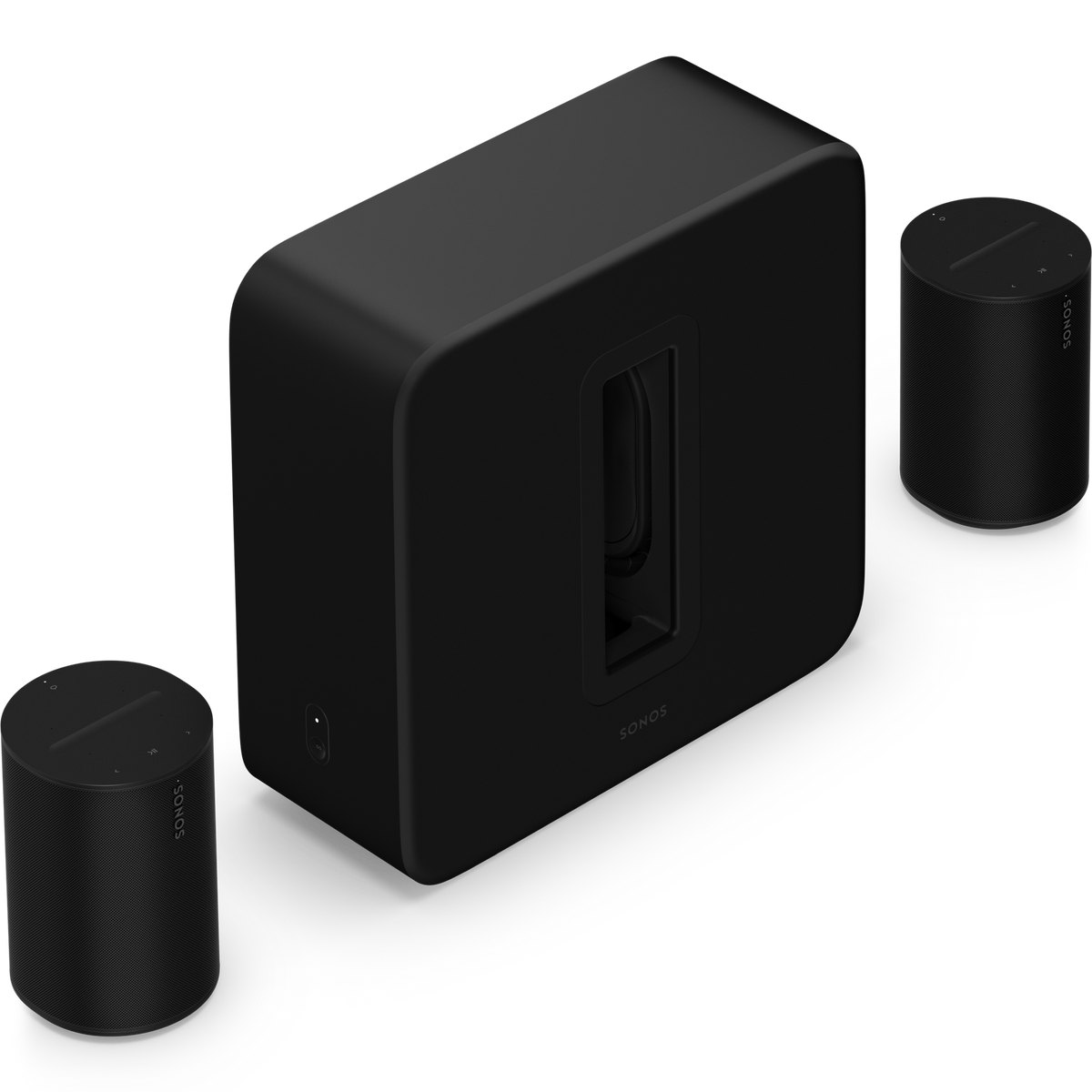 Sonos Sub 4 met 2x Era 100 Premium set Zwart - Bundel