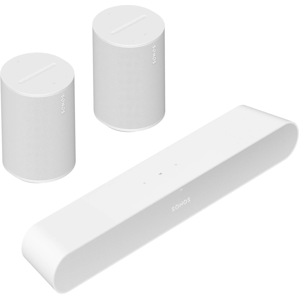 Sonos Beam 2 met 2x Era 100 Surround Set Wit - Bundel