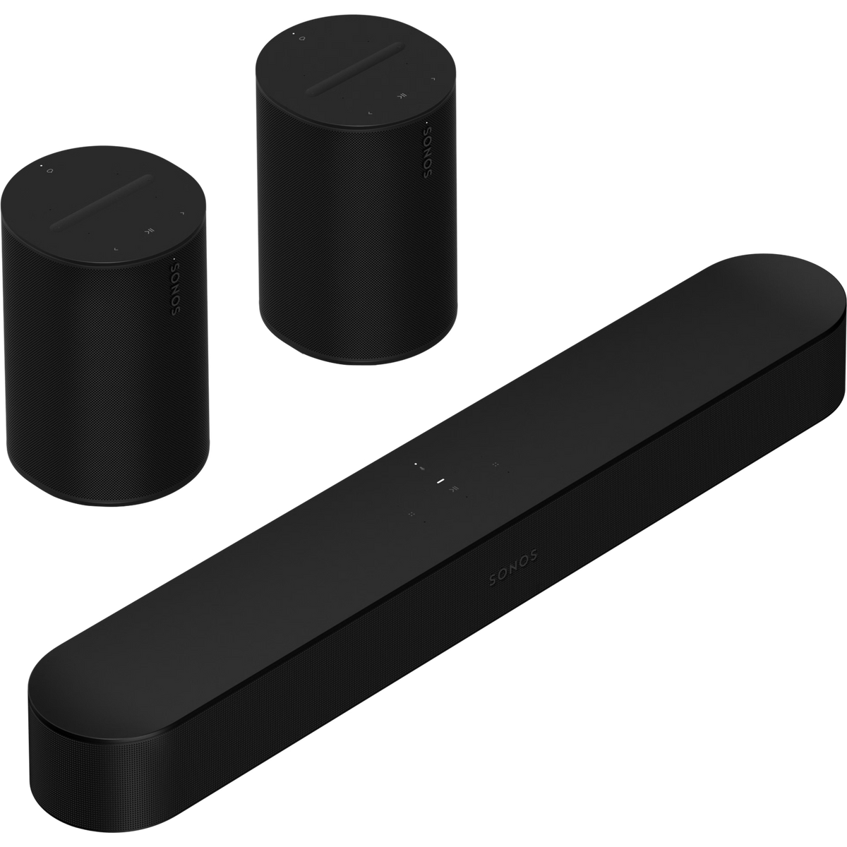 Sonos Beam 2 met 2x Era 100 Surround Set Zwart - Bundel