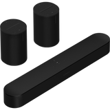 Sonos Beam 2 met 2x Era 100 Surround Set Zwart - Bundel