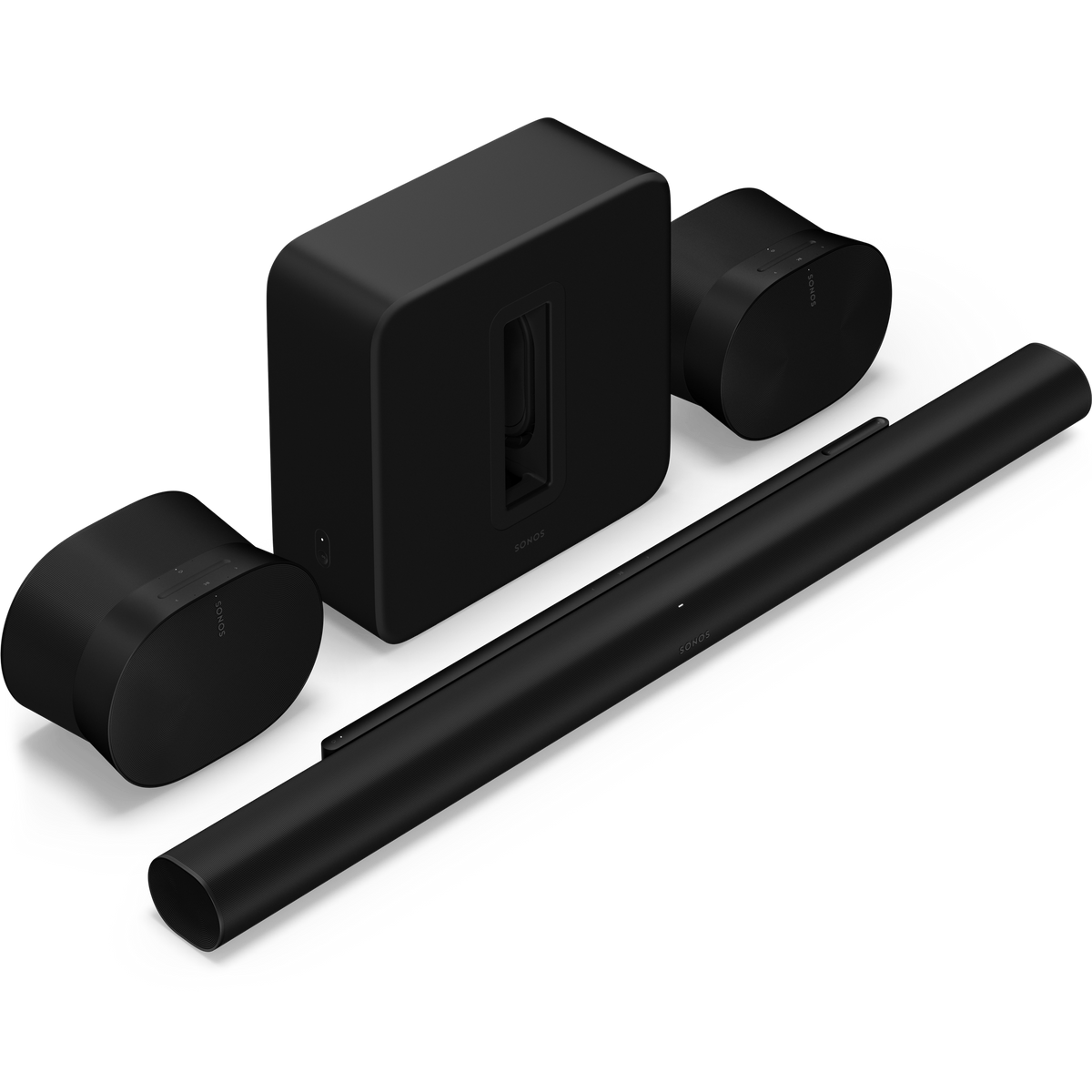 Sonos Arc Ultra met Sub 4 en 2x Era 300 Ultieme set Zwart - Bundel