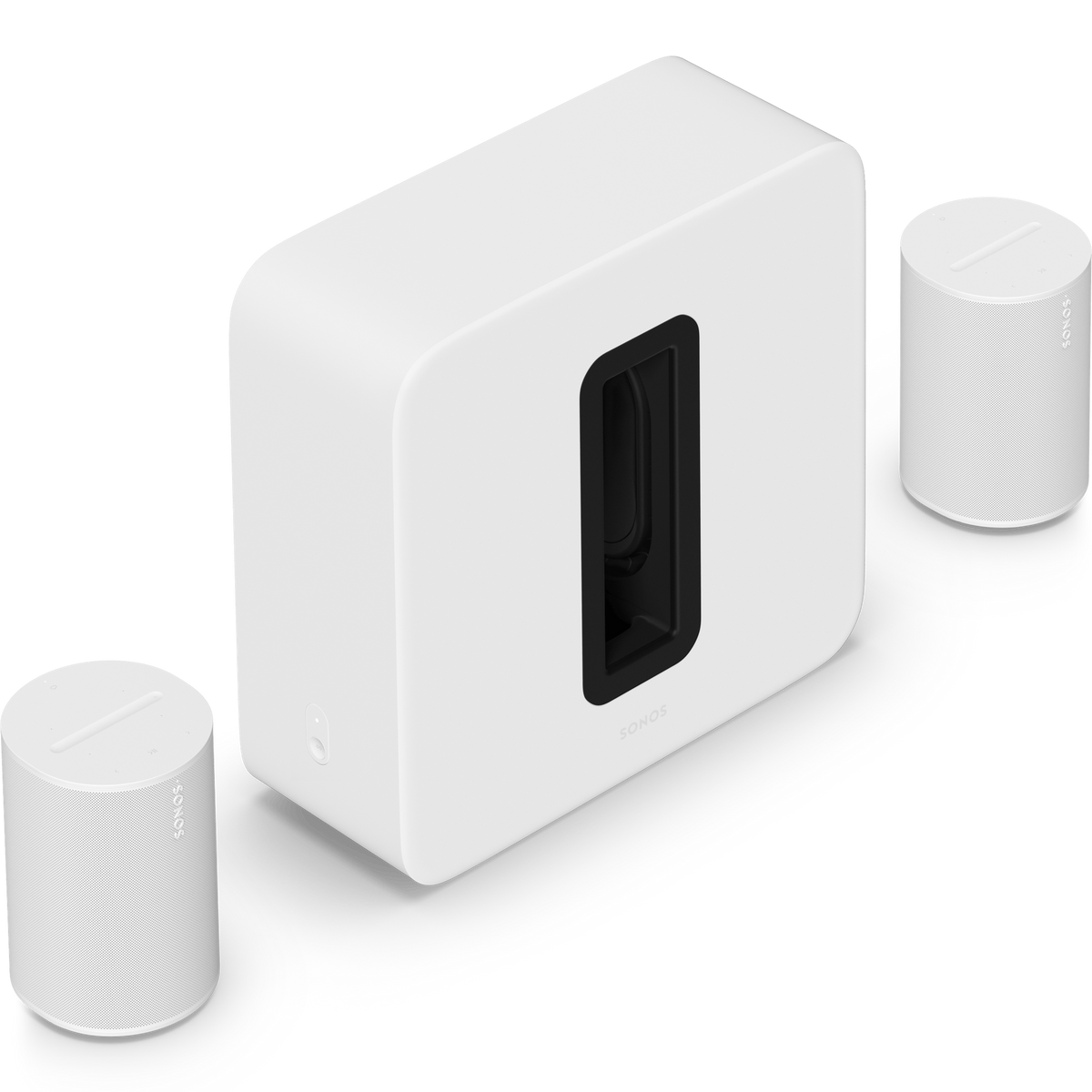 Sonos Sub 4 met 2x Era 100 Premium set Wit - Bundel
