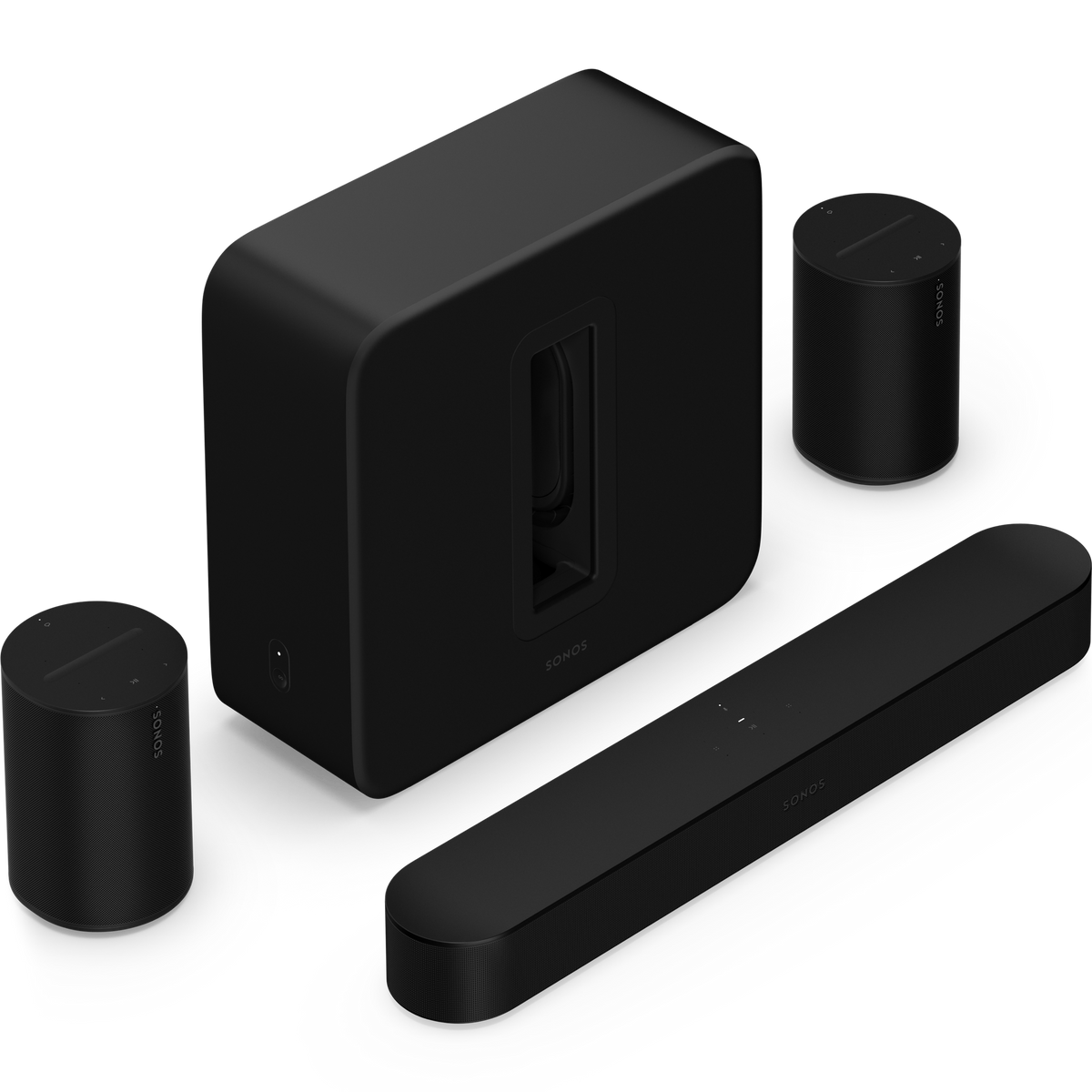 Sonos Arc Ultra met Sub 4 en 2x Era 100 Premium set Zwart - Bundel
