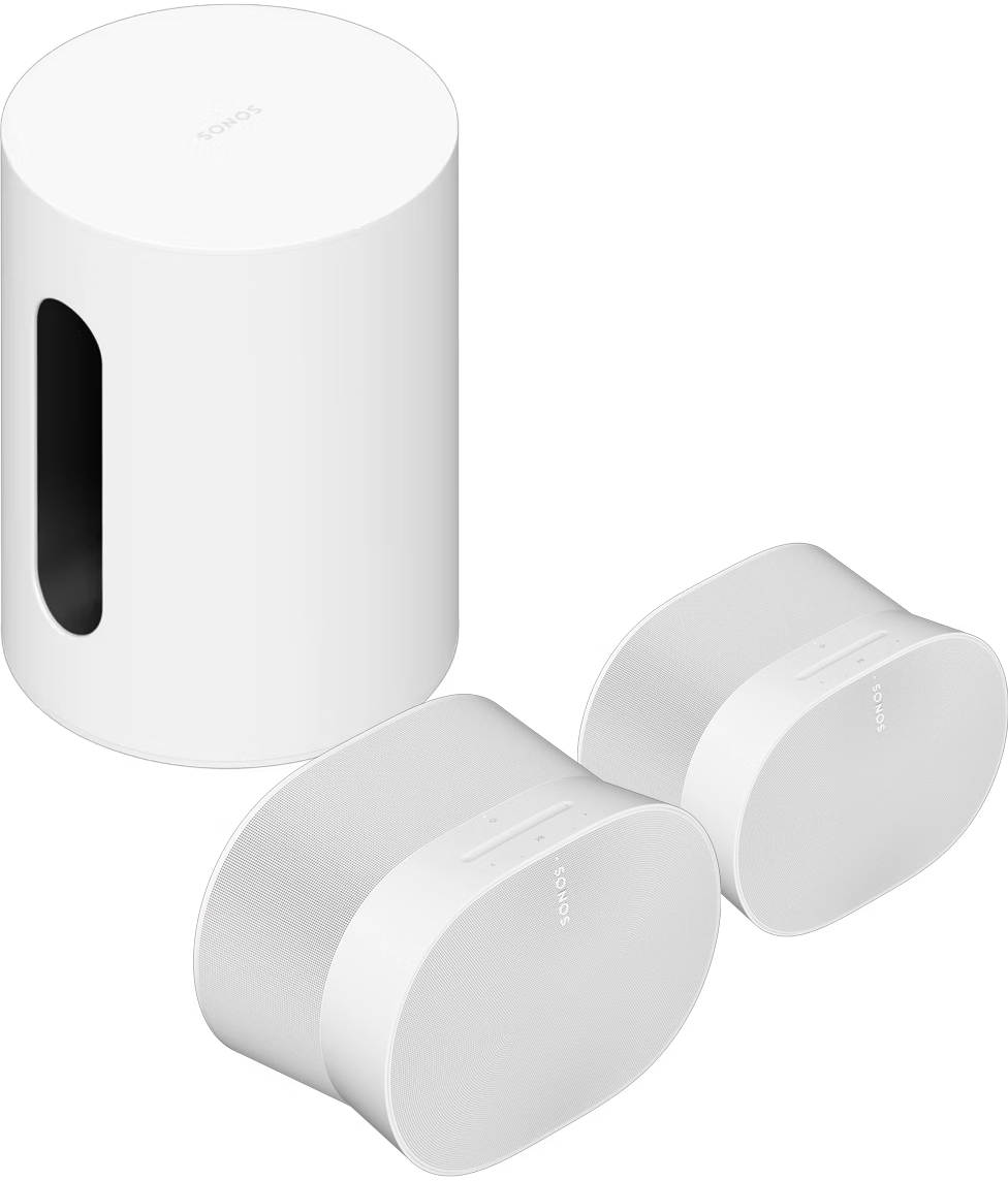 Sonos Sub Mini met 2x Era 300 Ultieme set Wit - Bundel