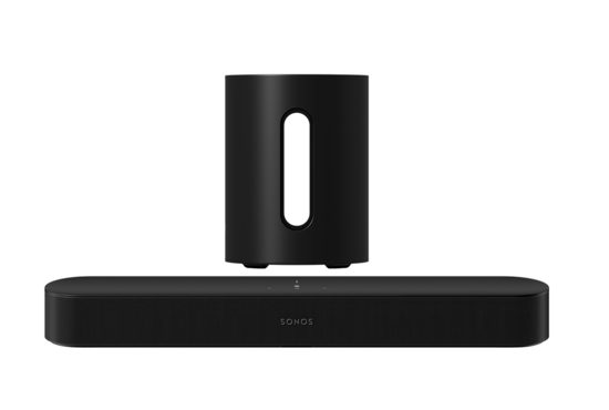 Sonos Beam 2 met Sub Mini Entertainment Set Zwart - Bundel