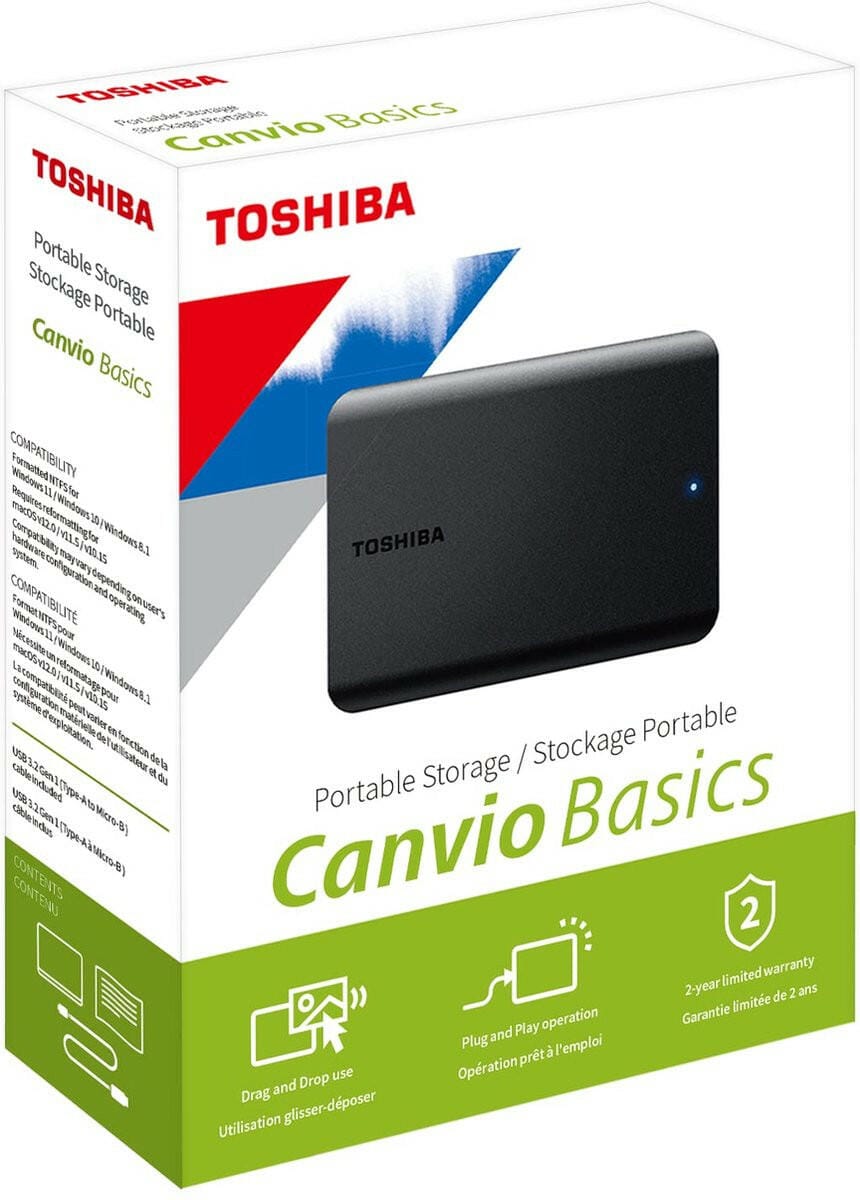 Toshiba Toshiba Canvio Basics 2.5 1TB zwart