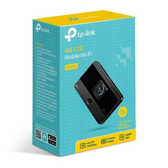 TP-Link M7350 4G Mi-Fi Hotspot met display.