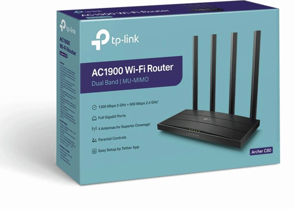 TP-Link TP-Link Archer C80 AC1900 Dual-Band Wifi 5