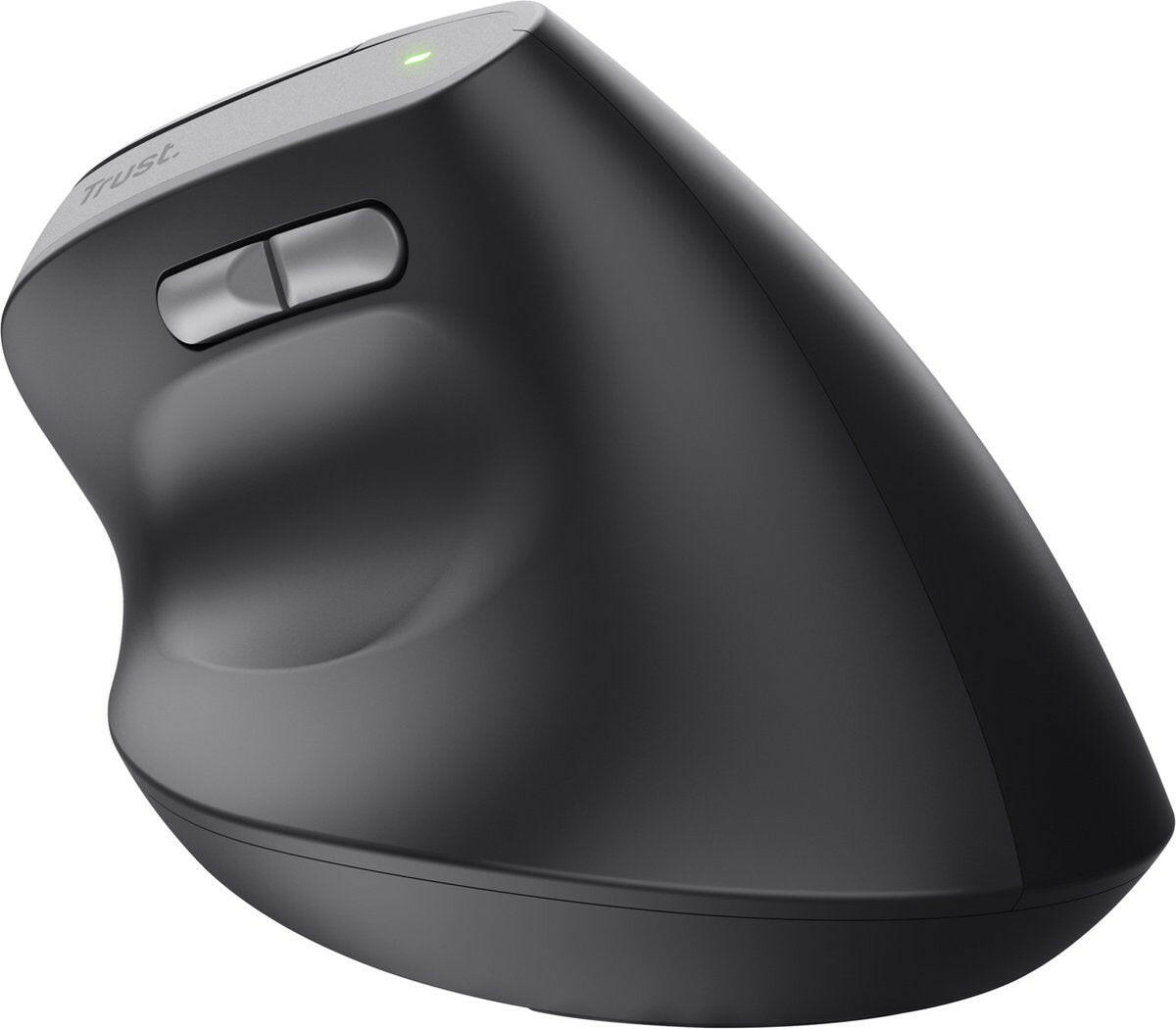 Trust Bayo II Ergonomic Wireless Mouse zwart.