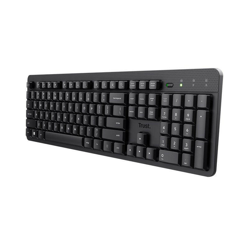 Trust Ody II Wireless Keyboard zwart.