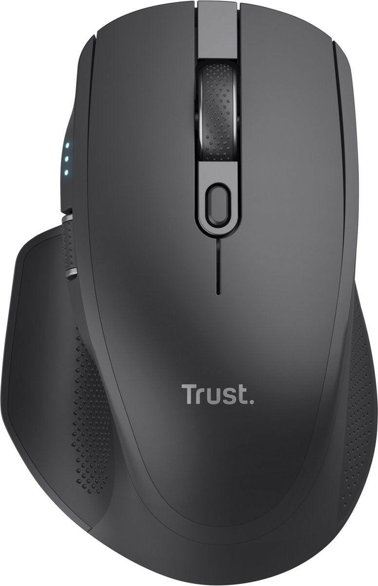 Trust Ozaa+ Multi-Connect Wireless Mouse zwart.