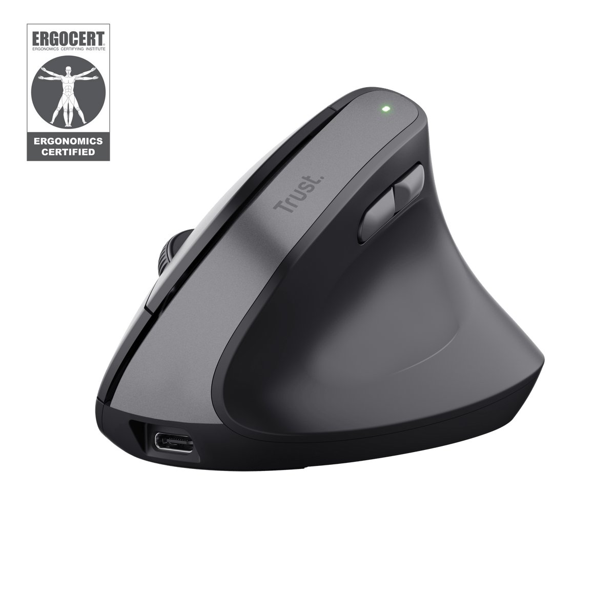 Trust Trust Bayo II Ergonomic Wireless Mouse zwart