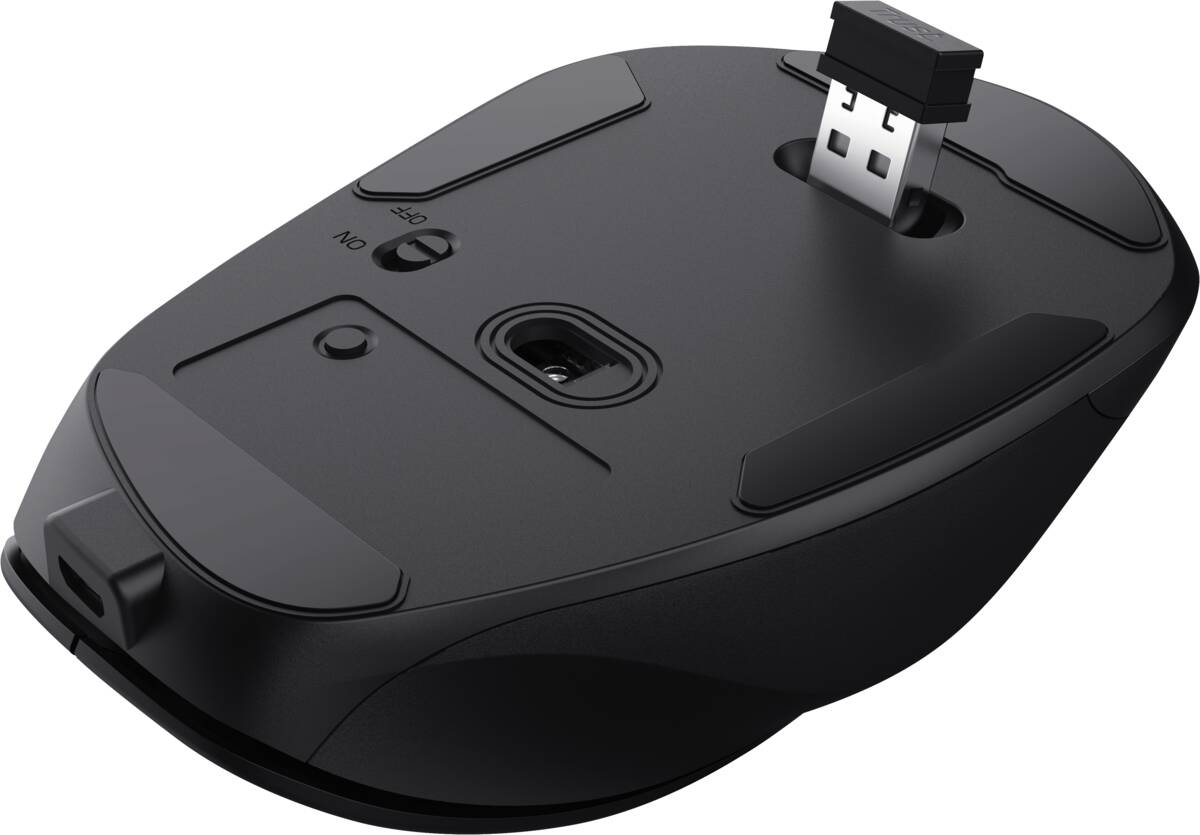 Trust Trust Fyda Rechargeable Wireless Comfort Mouse Eco zwart
