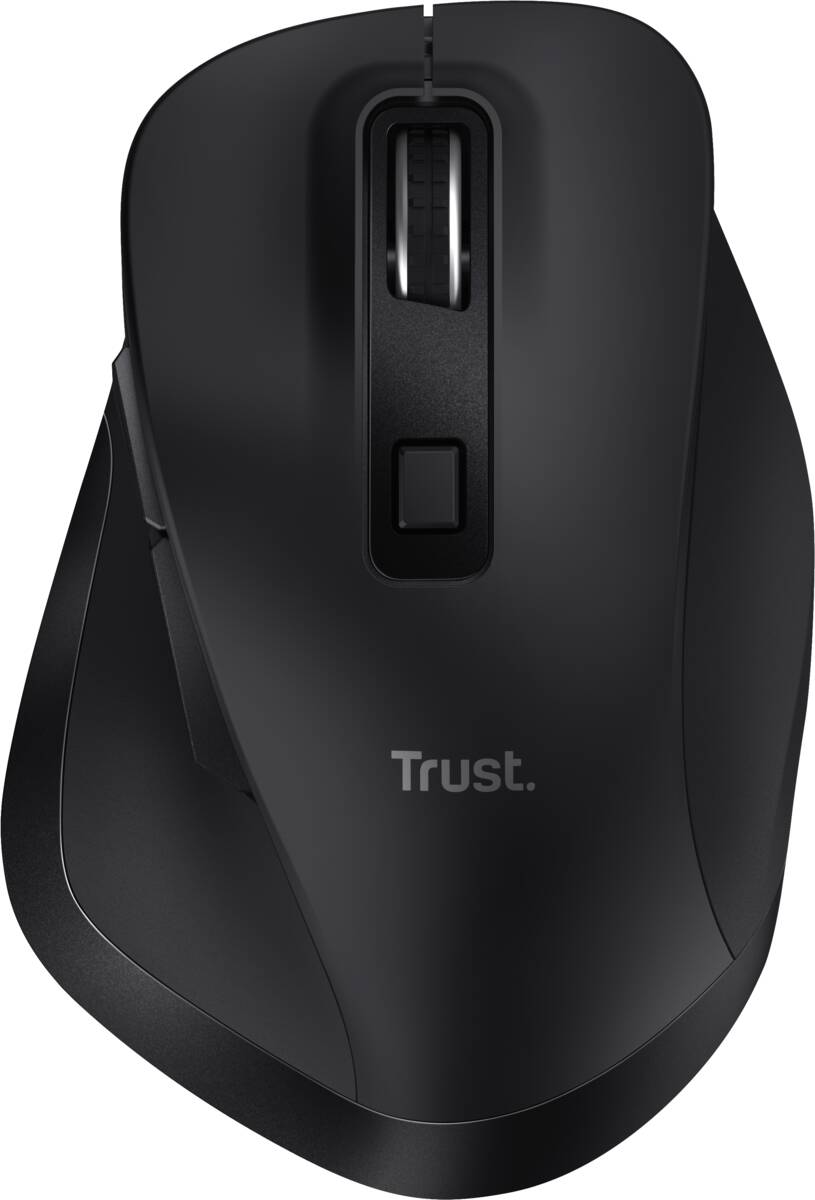 Trust Trust Fyda Rechargeable Wireless Comfort Mouse Eco zwart