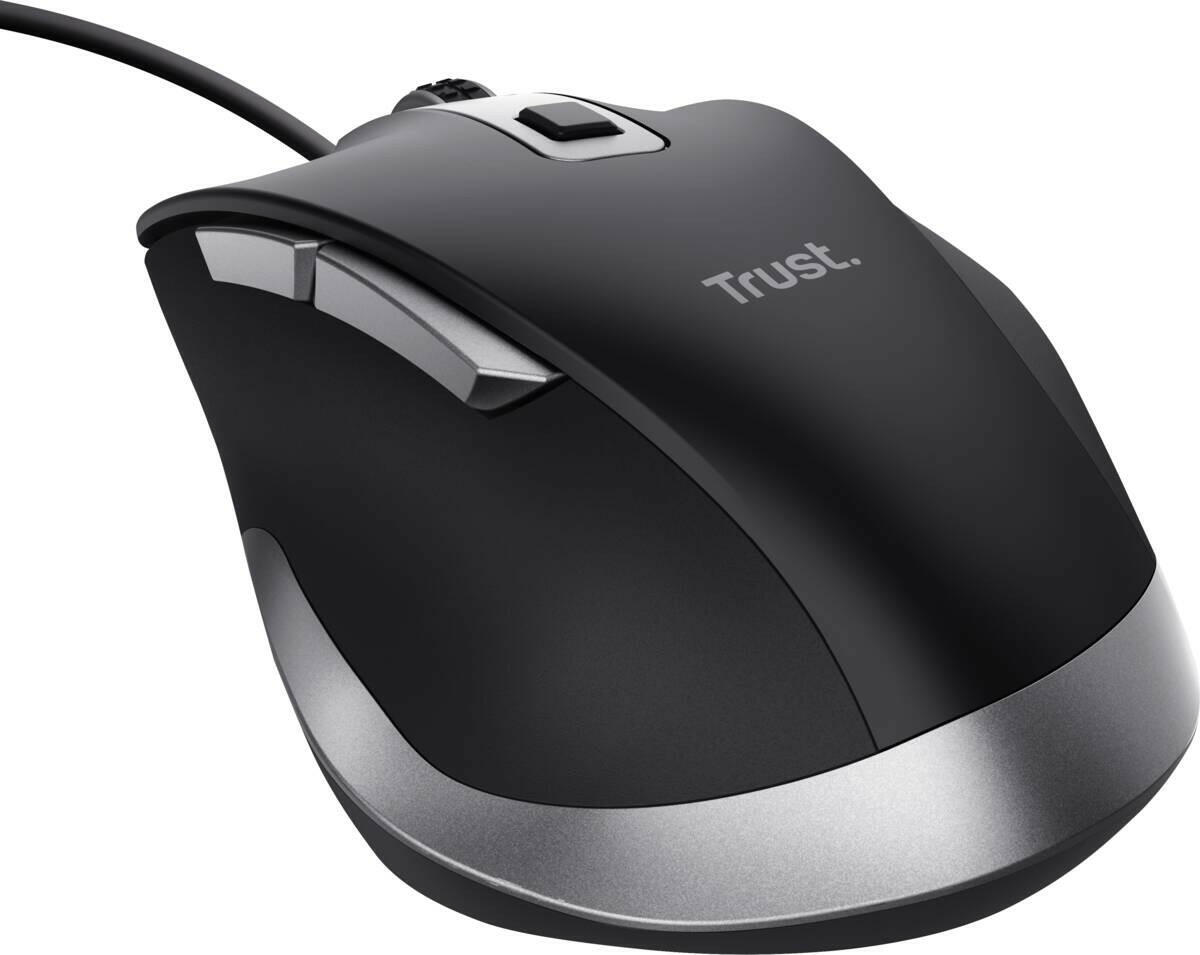 Trust Trust Fyda Wired Comfort Mouse Eco zwart