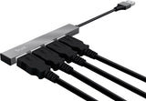 Trust Trust Halyx 4-Port Mini USB Hub aluminium
