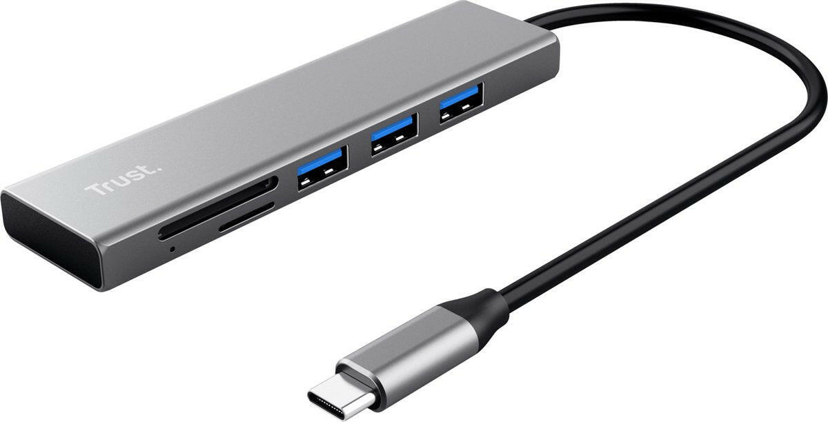 Trust Trust Halyx Fast USB-C Hub & Card Reader