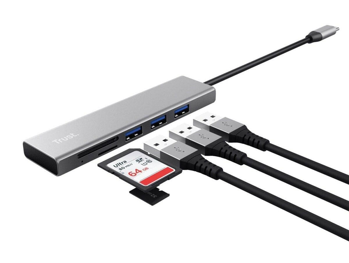 Trust Trust Halyx Fast USB-C Hub & Card Reader