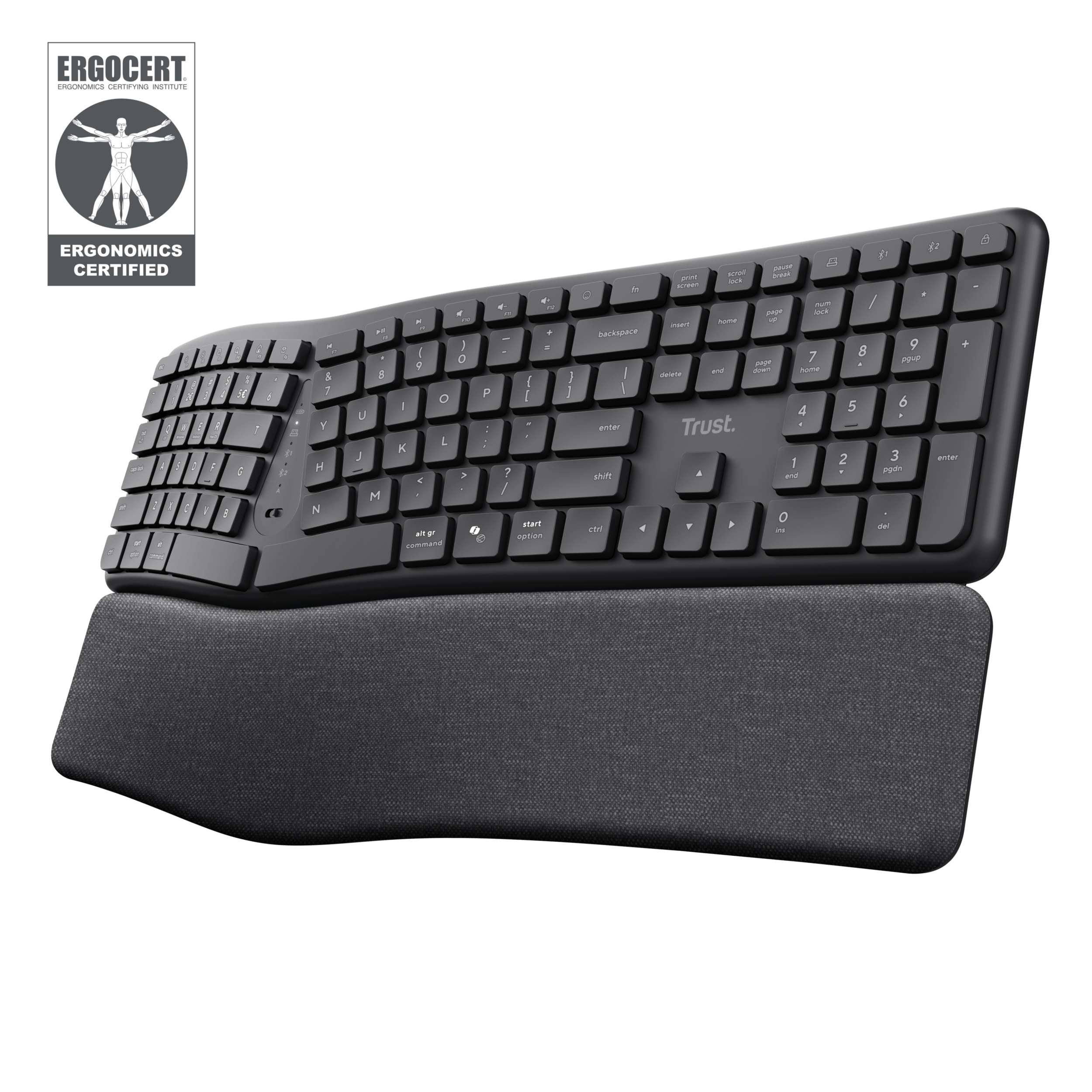Trust Trust Keyra Ergo Multi Wireless Keyboard