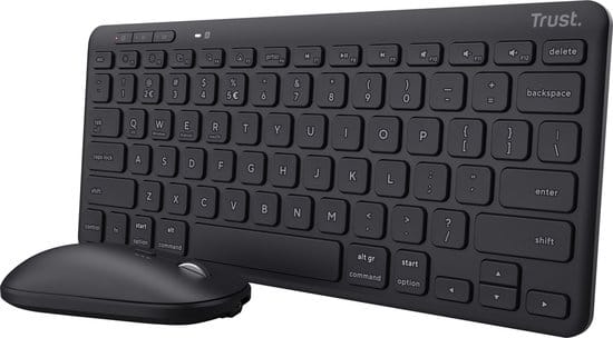 Trust Trust Lyra Multi-Device Wireless Keyboard + Mous zwart