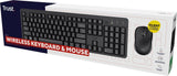 Trust Trust Ody II Wireless Keyboard + Mouse zwart