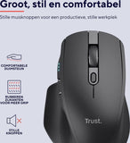 Trust Trust Ozaa+ Multi-Connect Wireless Mouse zwart