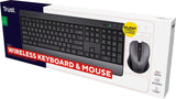 Trust Trust Trezo Wireless Keyboard + Mouse zwart