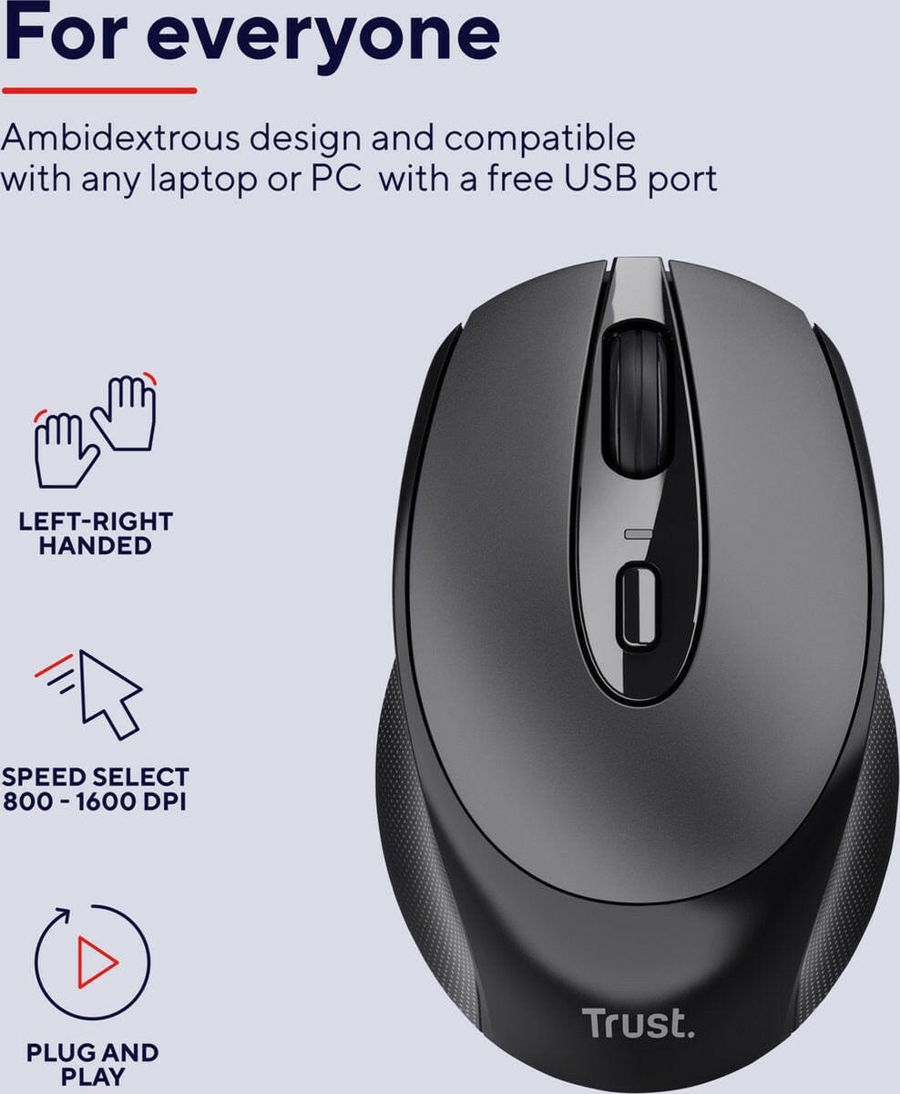 Trust Trust Zaya Wireless Black