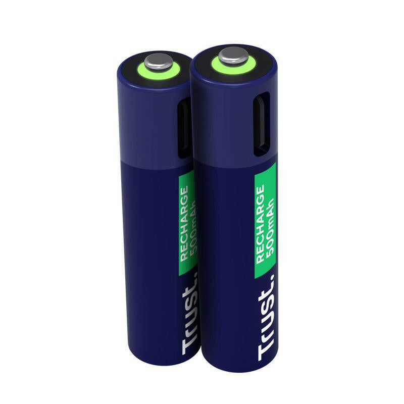 Trust USB-C Rechargeable AAA Batteries 2-Pack.