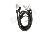 Tulp Kabel A/V Kabel, 3x Tulp RCA Male - 3x Tulp RCA Male.
