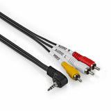 Tulp Kabel A/V Kabel, 3x Tulp RCA Male - 3x Tulp RCA Male.