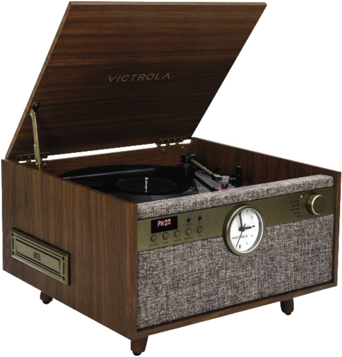 Victrola Victrola VTA-830SB Century With Clock Walnoot