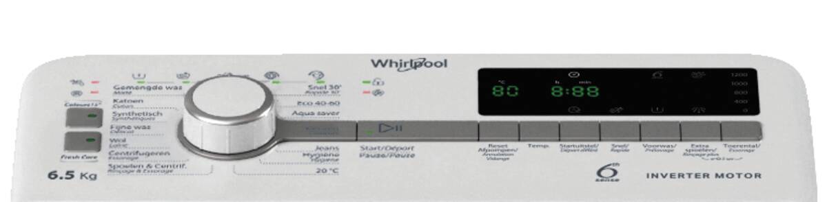 Whirlpool Whirlpool TDLR 65261BS BE wit