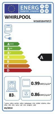 Whirlpool Whirlpool WS68IS8APBP/E zwart