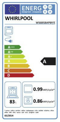 Whirlpool WS68IS8APBP/E zwart.