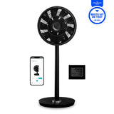 WHISPER FLEX SMART FAN BLACK WITH BATTERY PACK BLACK - EP:Tummers