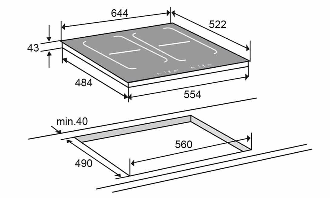 ATAG HI6271MV glas.